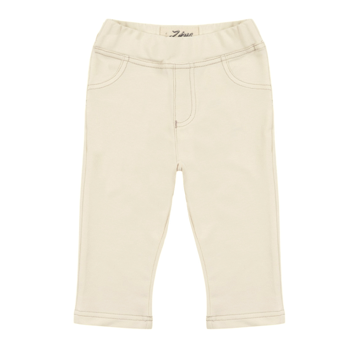 Бебешки трикотажен панталон в крем
