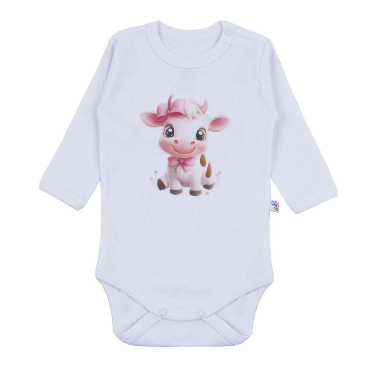 Бебешко памучно боди "Cow"