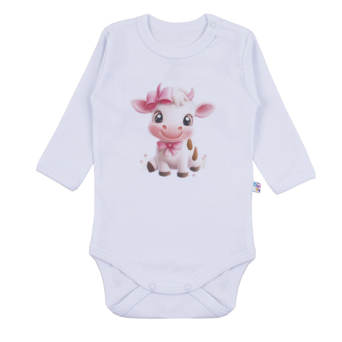 Бебешко памучно боди "Cow"