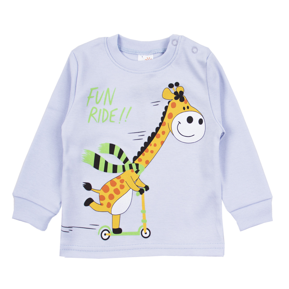 Детска блуза за момчета "Fun ride" в светлосиньо