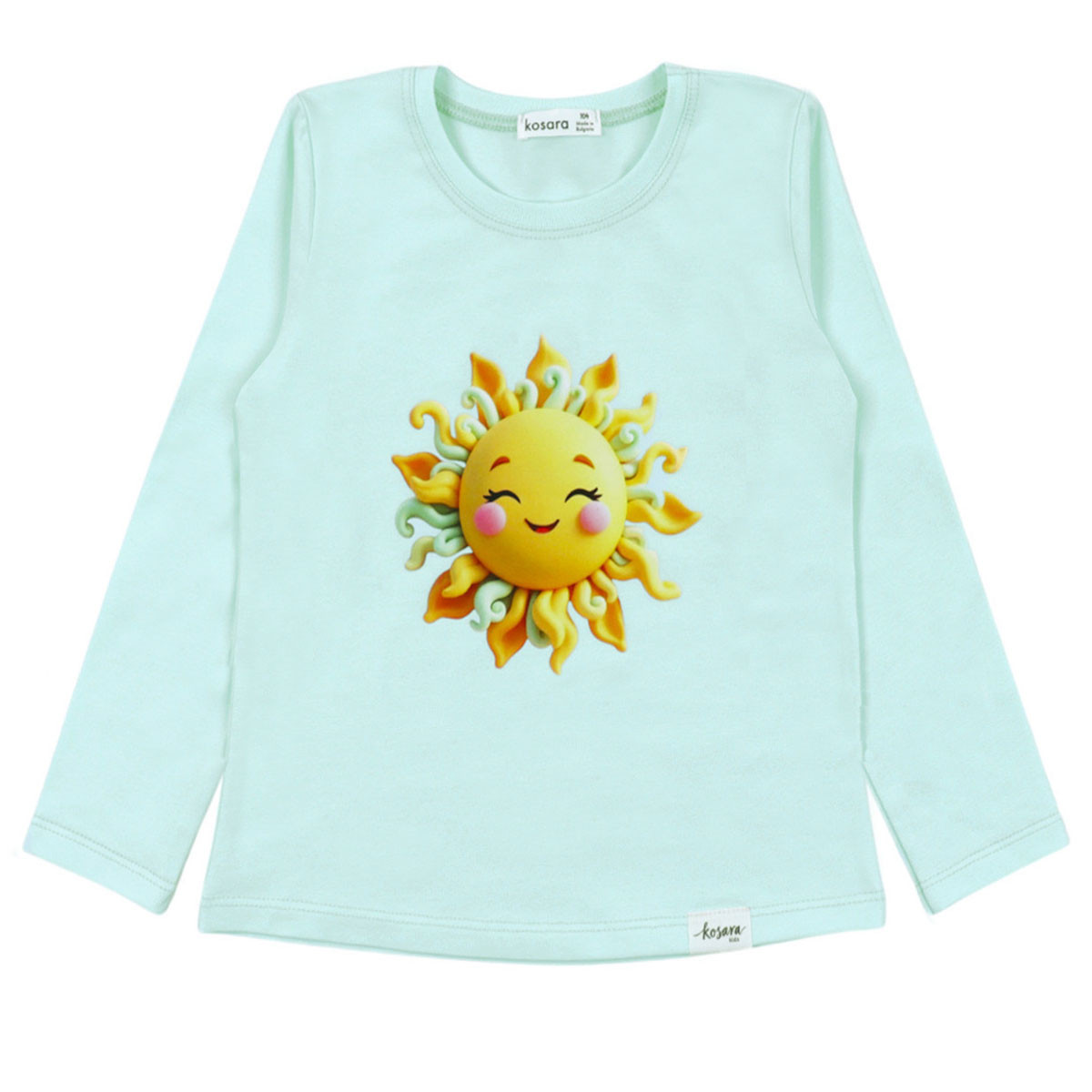 Детска блуза ''Sun kiss'' в светла мента