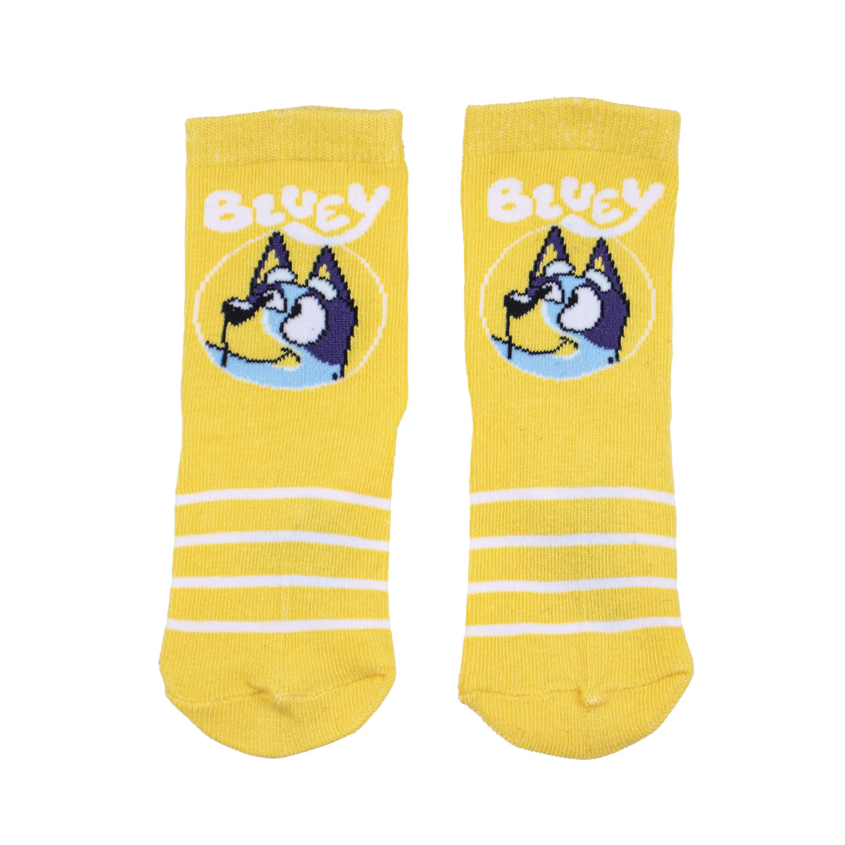 Детски къси чорапи с анимационен герой в жълто