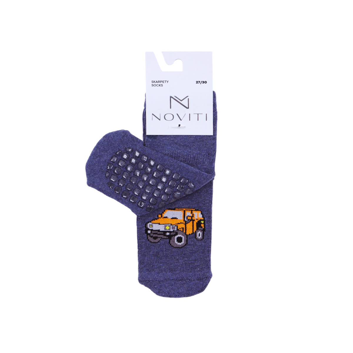 Термочорапи със силиконови стъпки ''Mountain hike'' в тъмносин меланж