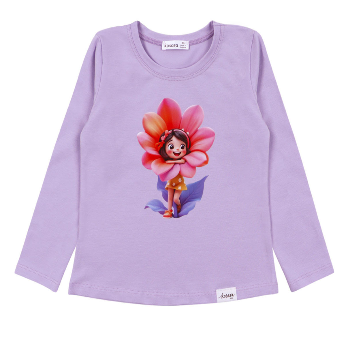 Детска блуза "Flower fairy" в лилаво