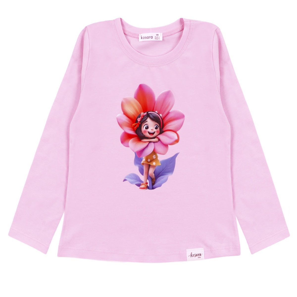 Детска блуза "Flower fairy" в розово