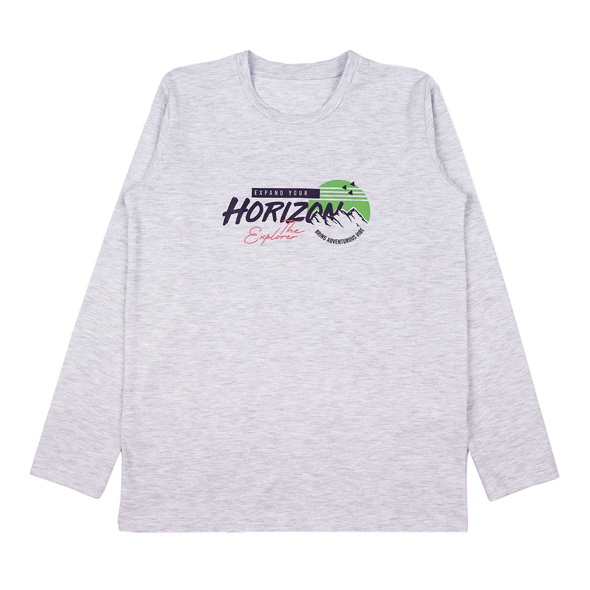 Детска блуза "Horizon" в сив меланж