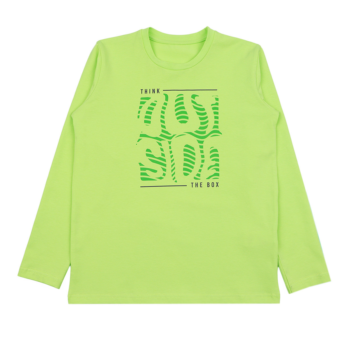 Детска блуза "Out side" в зелено