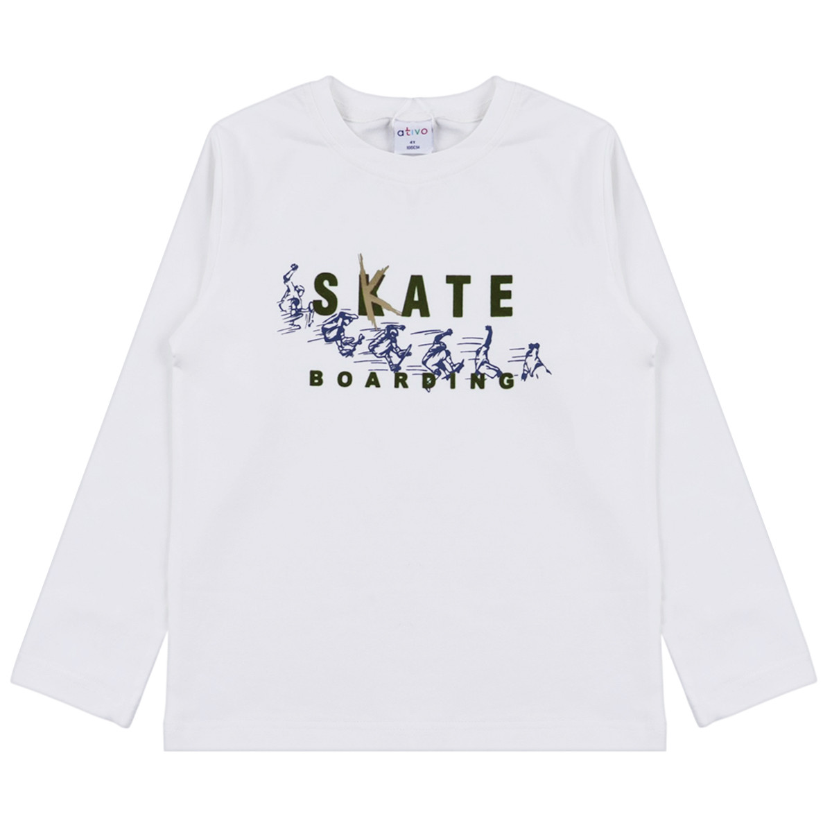 Детска блуза "Skate" в екрю
