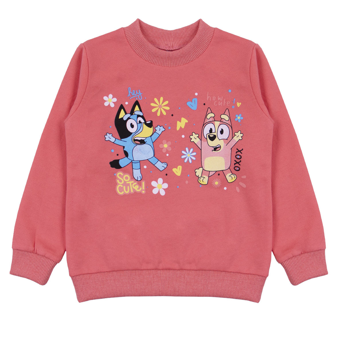 Детска ватирана блуза ''Hey'' в корал