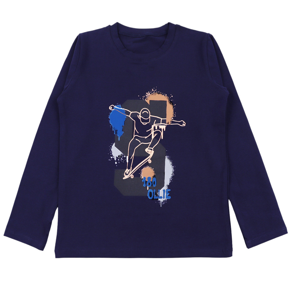 Детска тъмносиня блуза за момчета ''Skate''