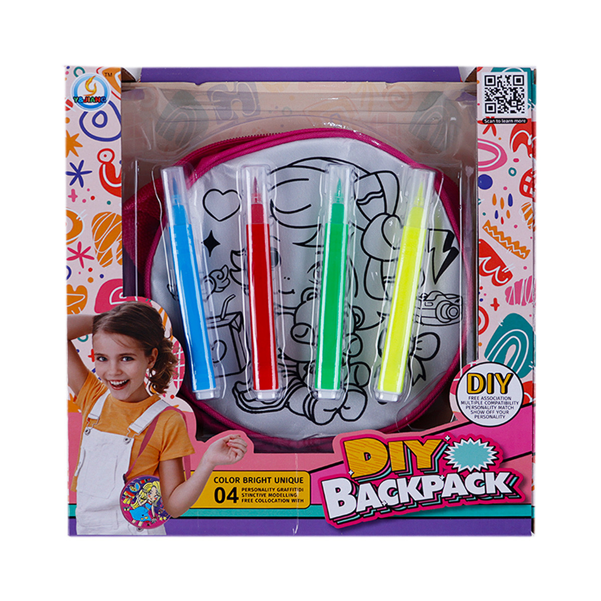 Детска чанта за оцветяване 33 х 25 см