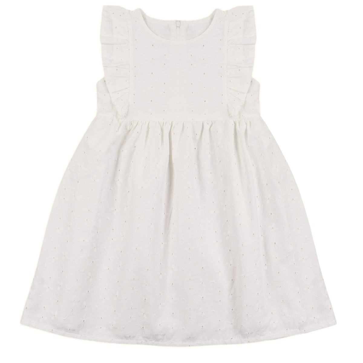 Лятна детска рокля с деликатна бродерия