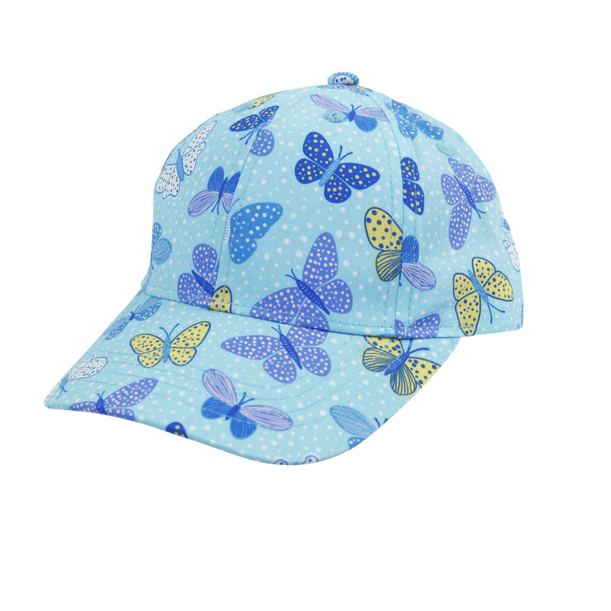 Лятна детска шапка на пеперуди
