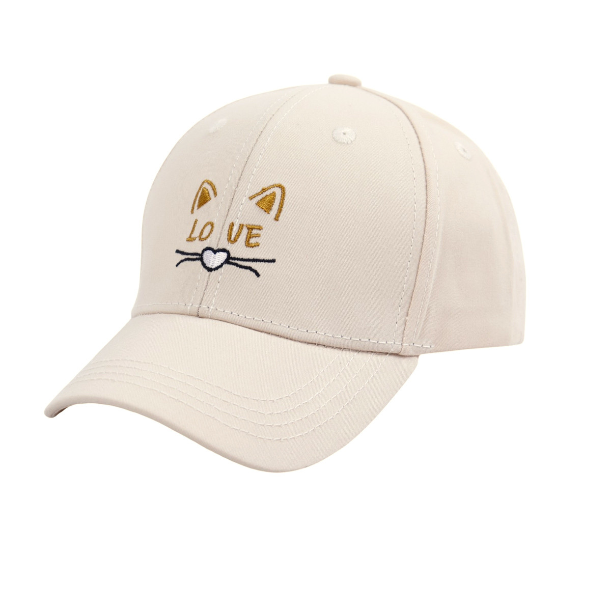 Детска лятна шапка ''Cat'' в крем