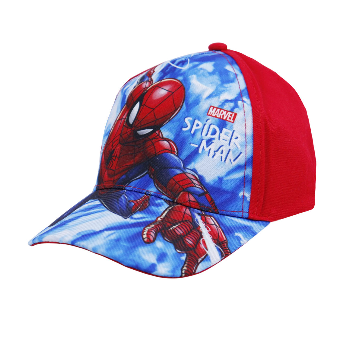 Лятна детска шапка "Spider-man" в червено