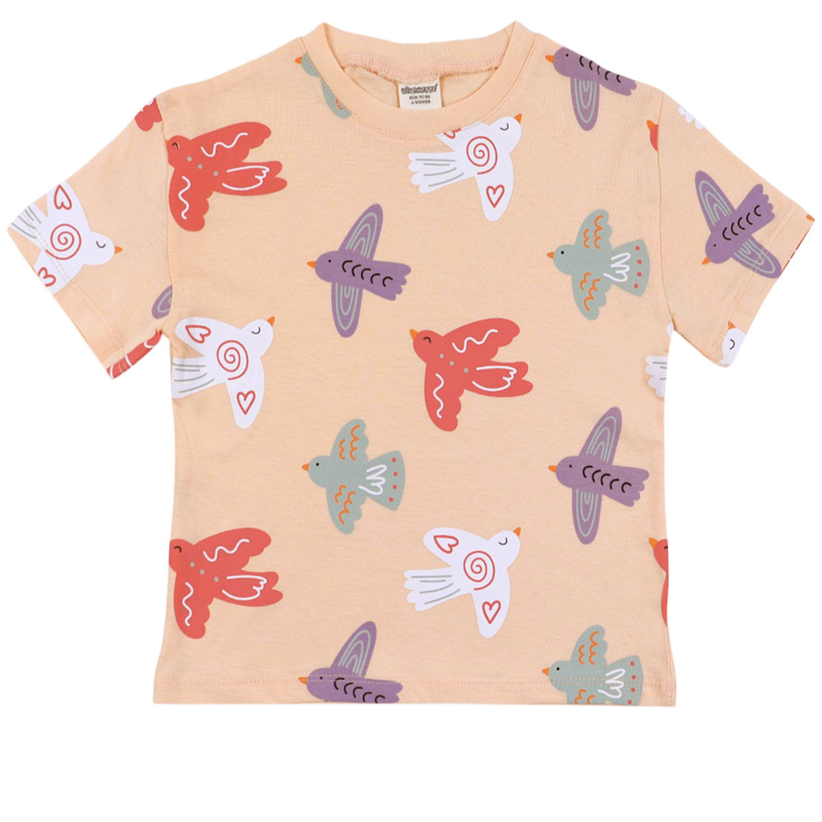 Детска овърсайз тениска "Birds"