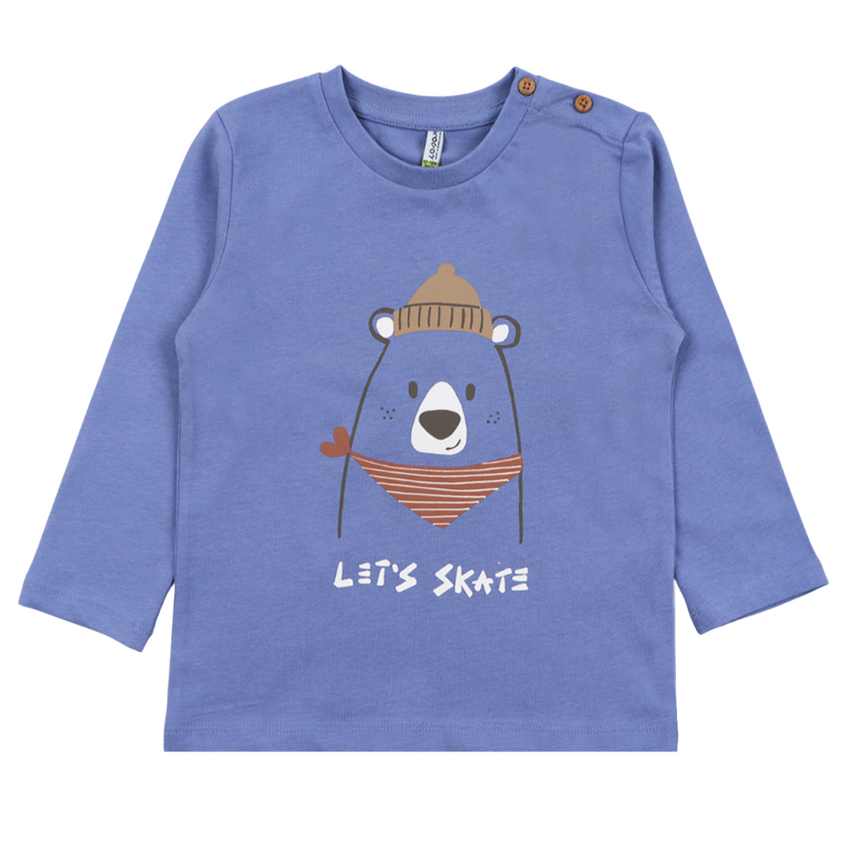 Детска памучна блуза "Let's skate"