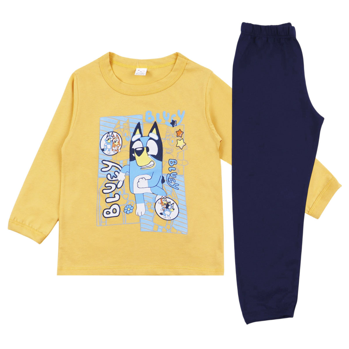 Детска памучна пижама "Faces"