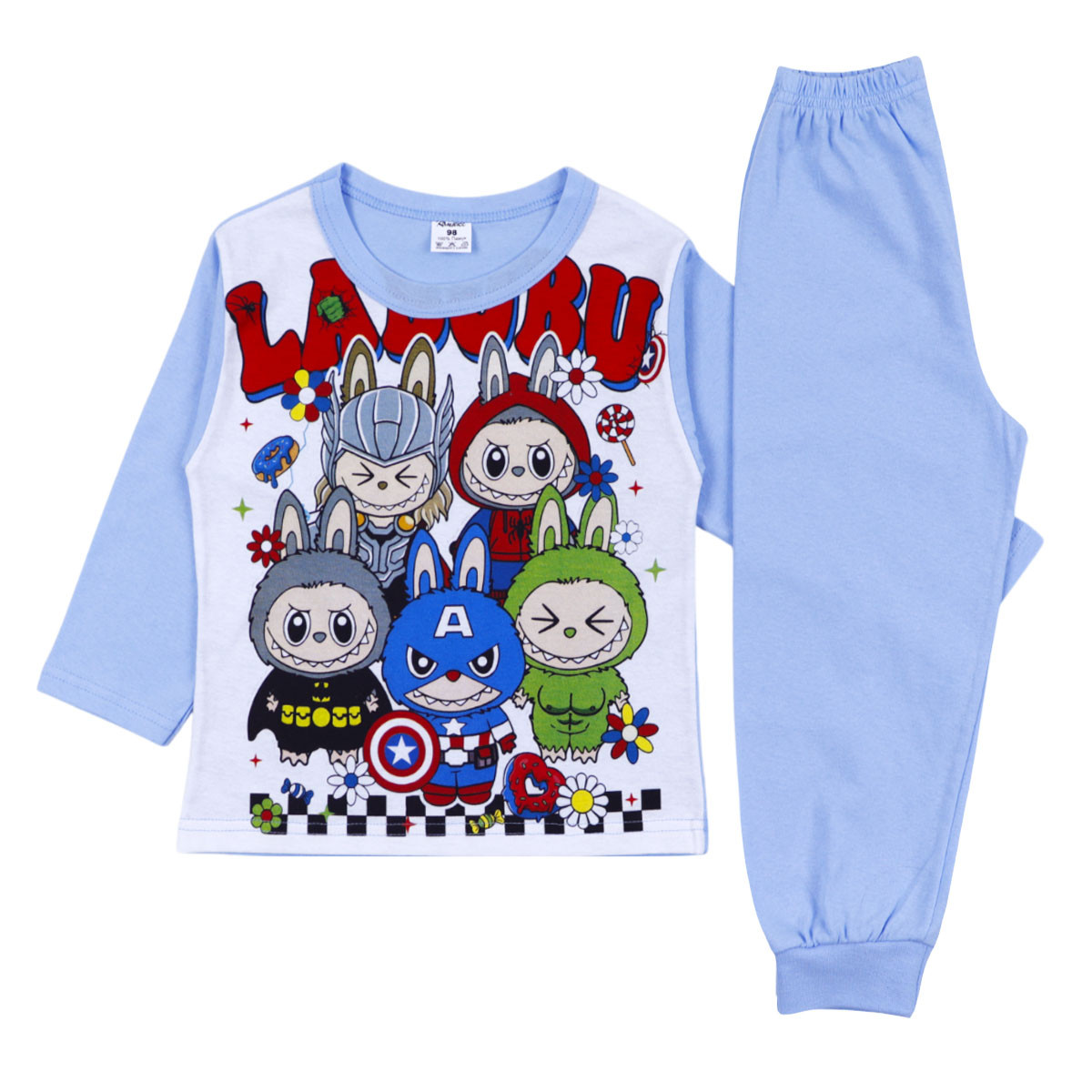 Детска памучна пижама "Super heroes"
