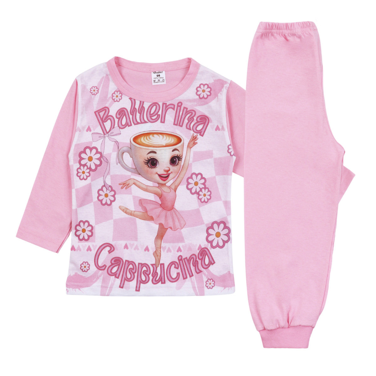 Детска памучна пижама "Sweet cappuccino"