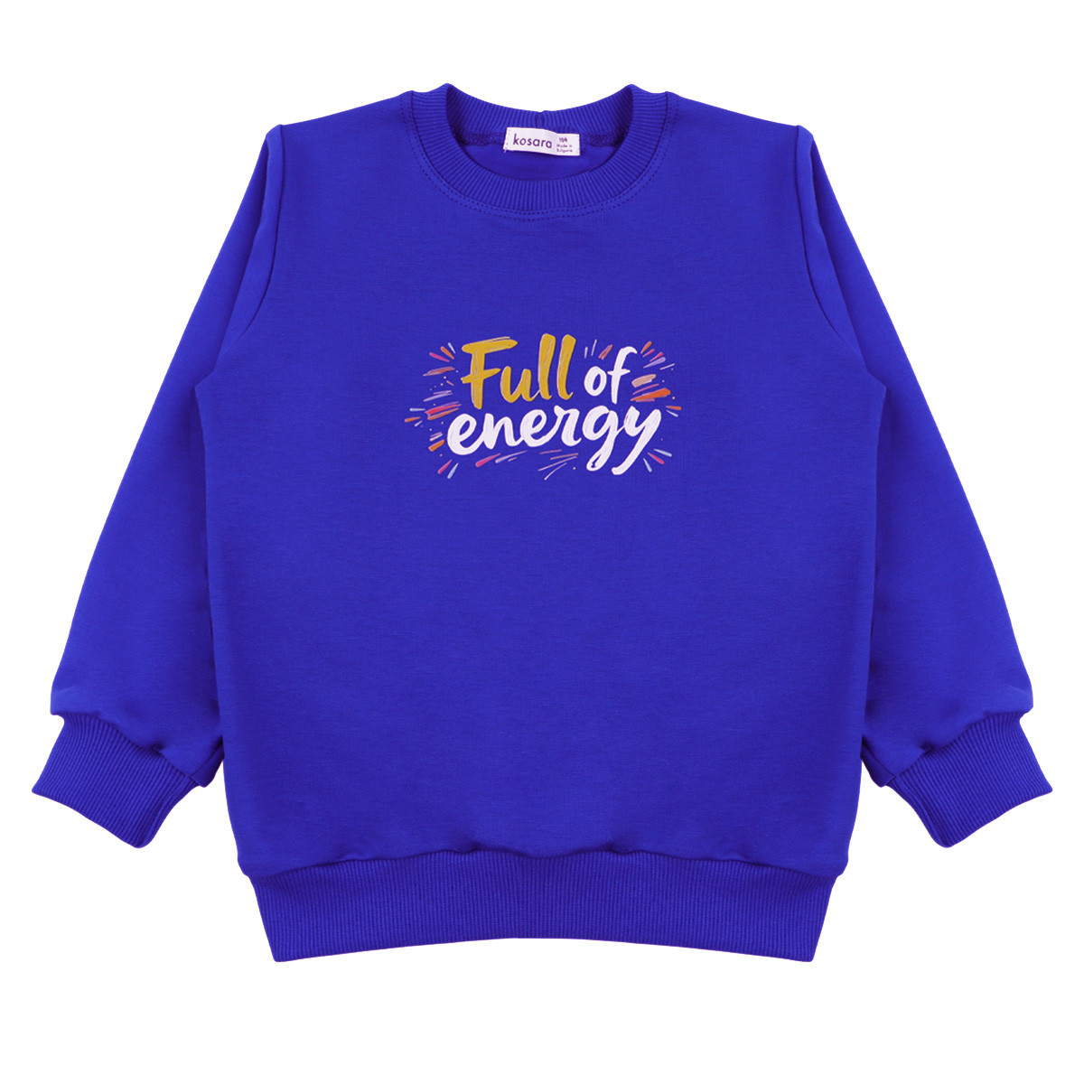 Детска плътна блуза ''Energy'' в синьо