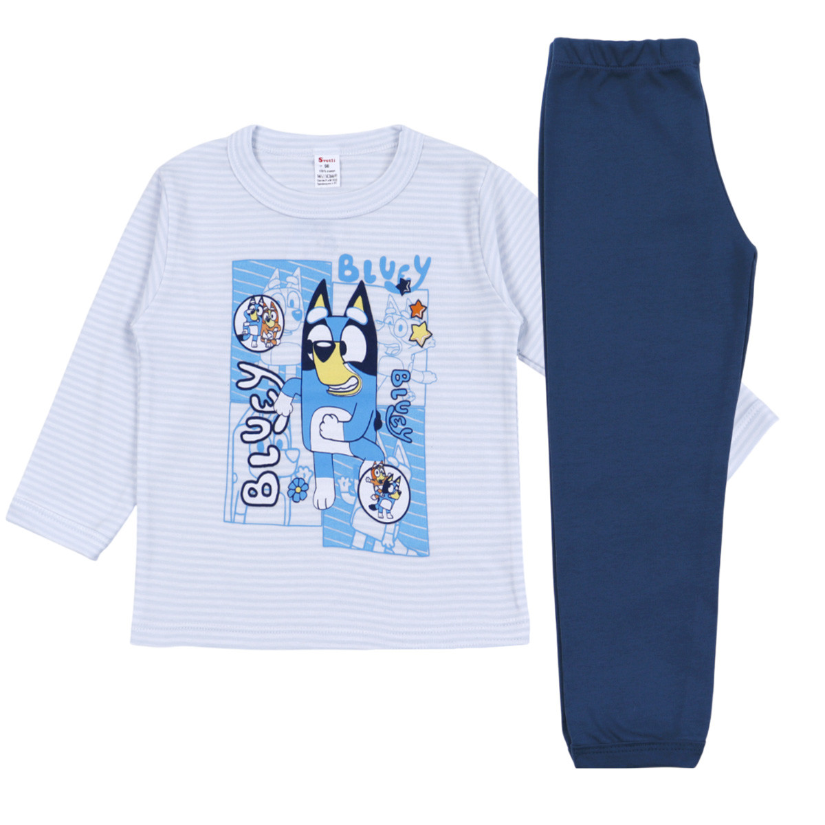 Плътна памучна пижама ''Faces''