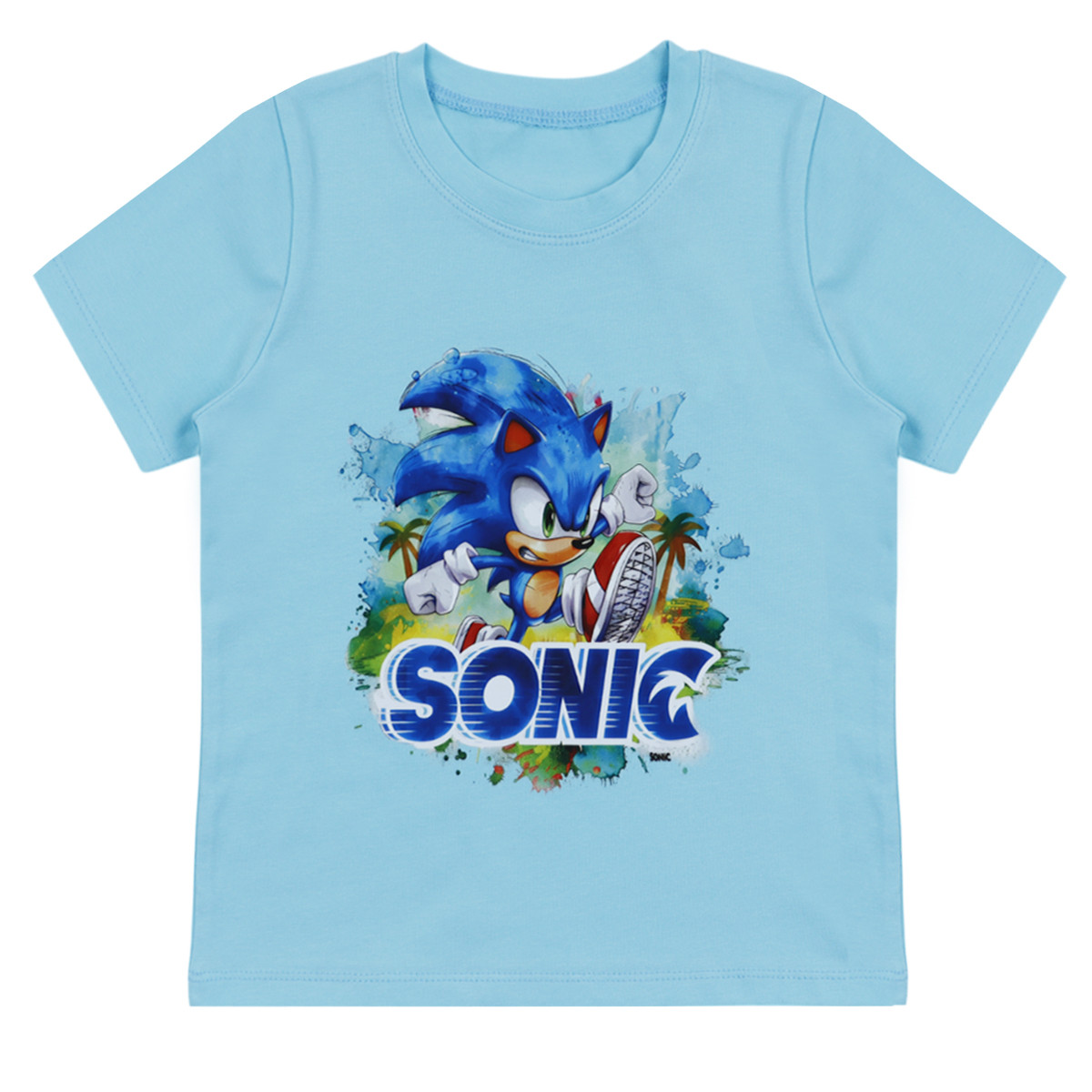 Детска тениска "Hedgehog" в синьо