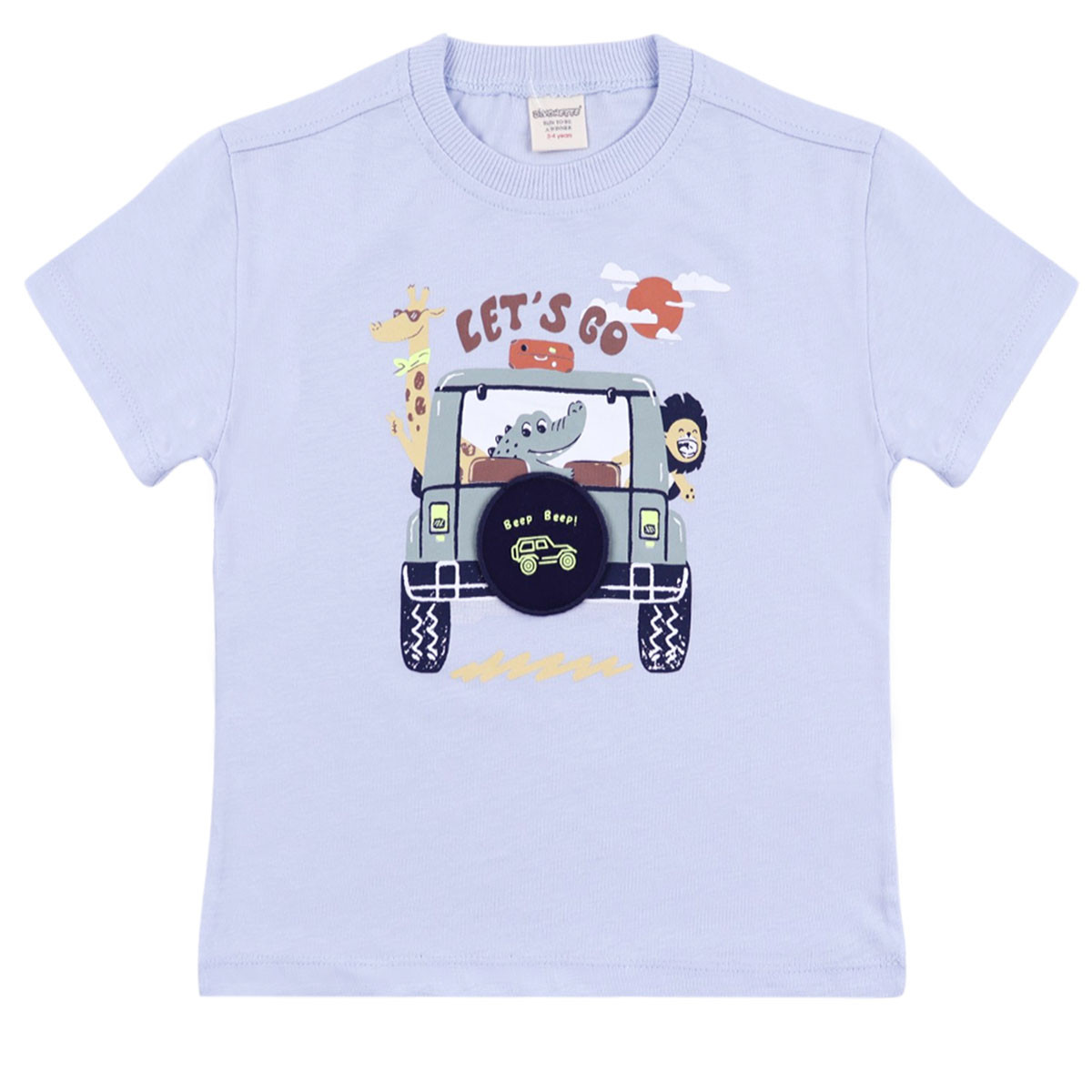 Детска тениска за момчета "Let's go"