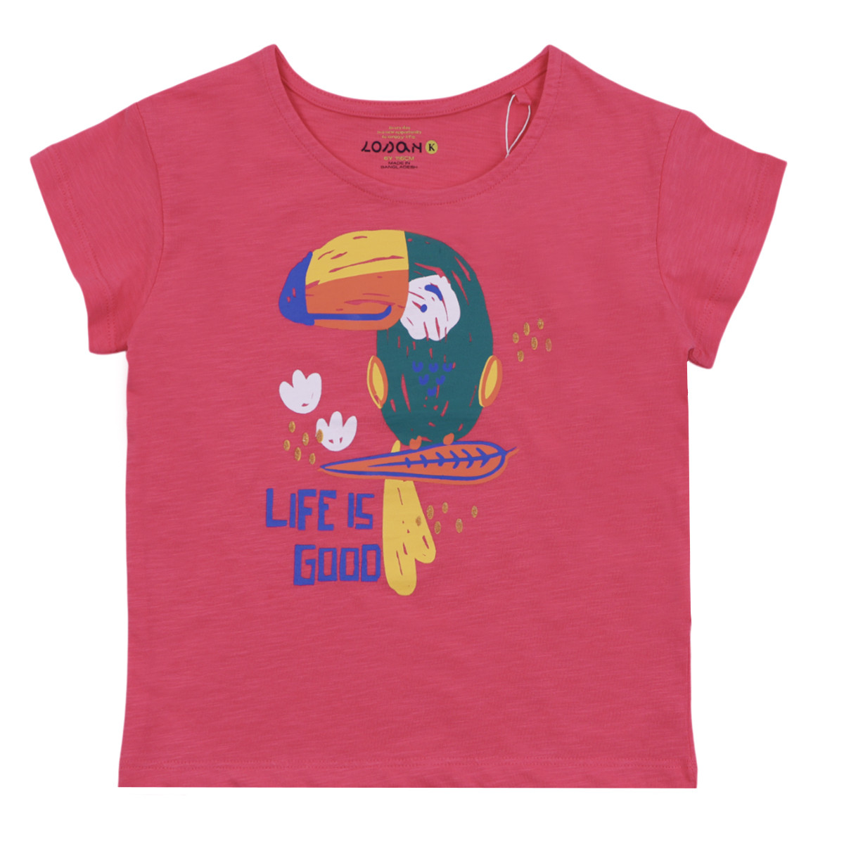 Детска тениска за момичета "Life is good"