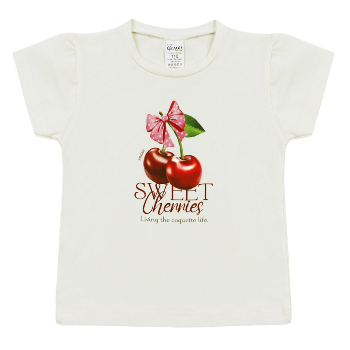 Детска тениска за момичета "Sweet cherries"