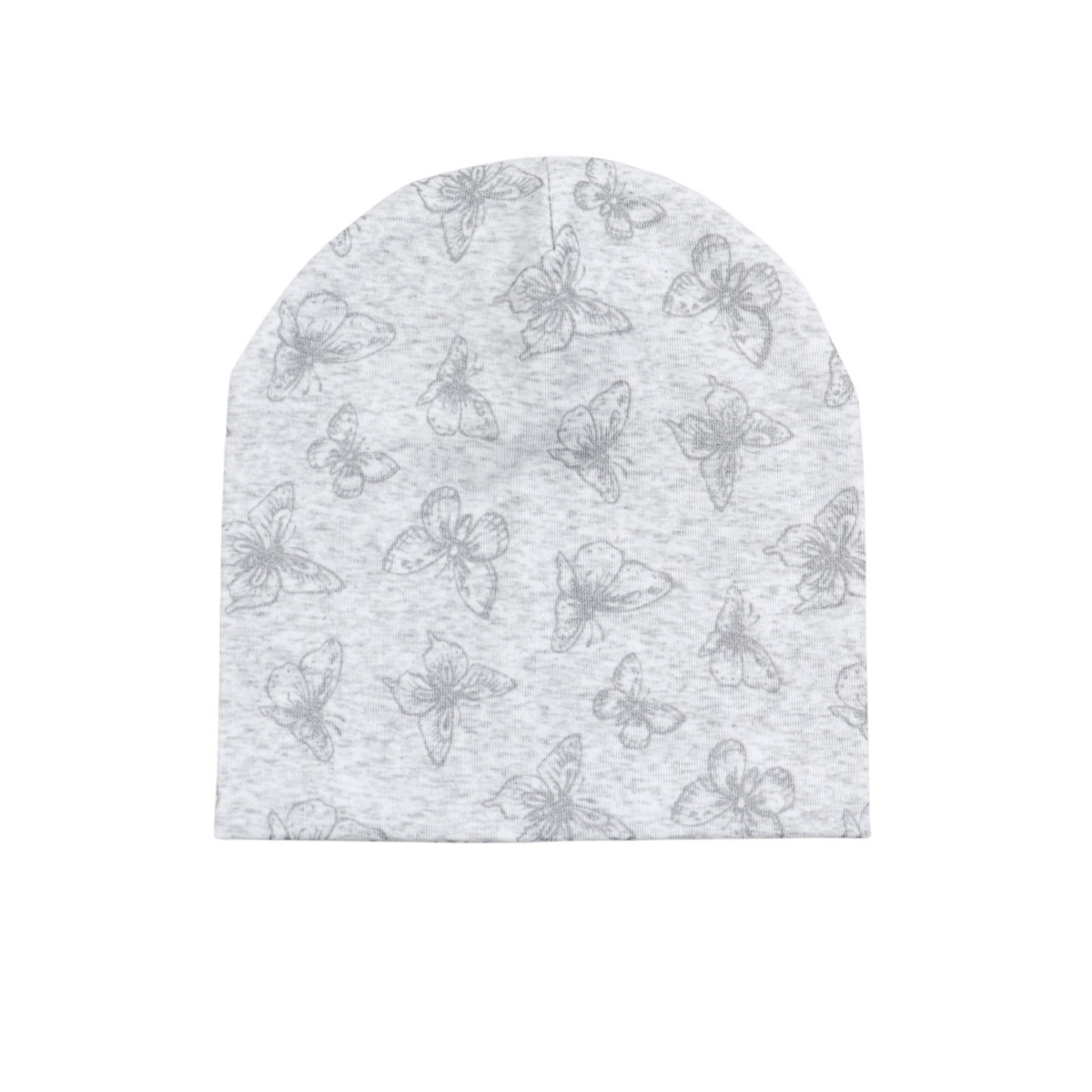 Трикотажна шапка ''Butterfly'' в сив меланж