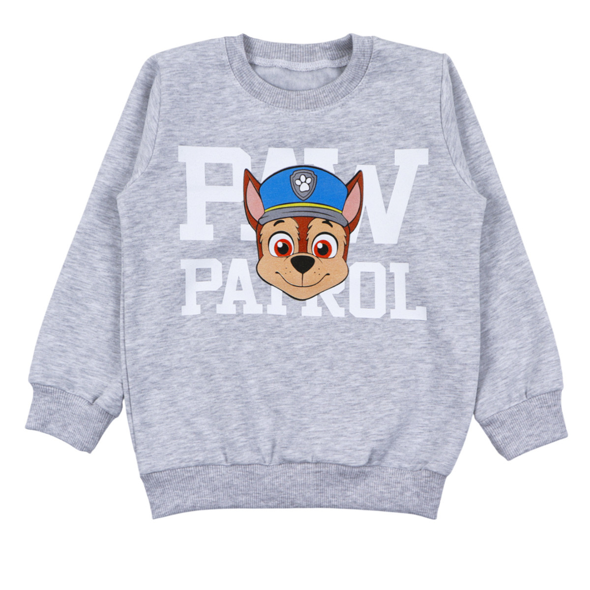 Детска ватирана блуза "Патрул" в сив меланж