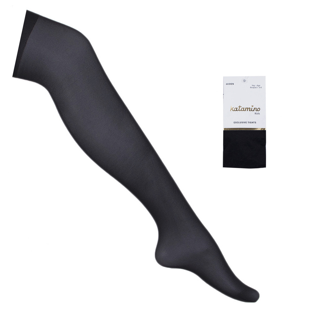 Детски чорапогащник 40 den в черно