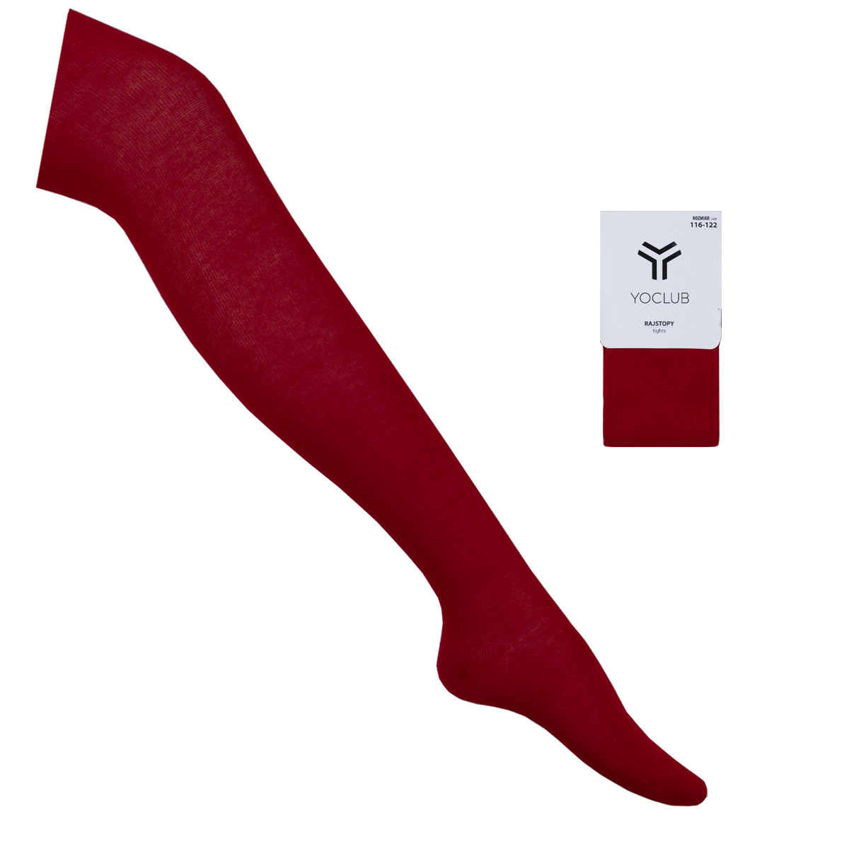 Червен детски памучен чорапогащник