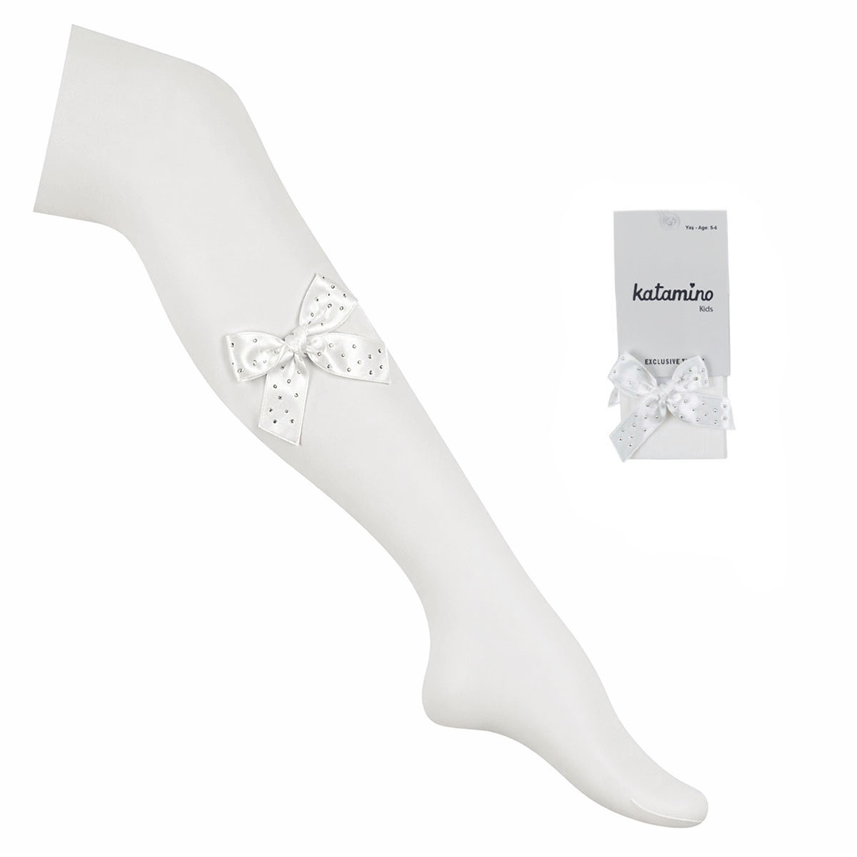 Детски чорапогащник с пандела 20 den в екрю