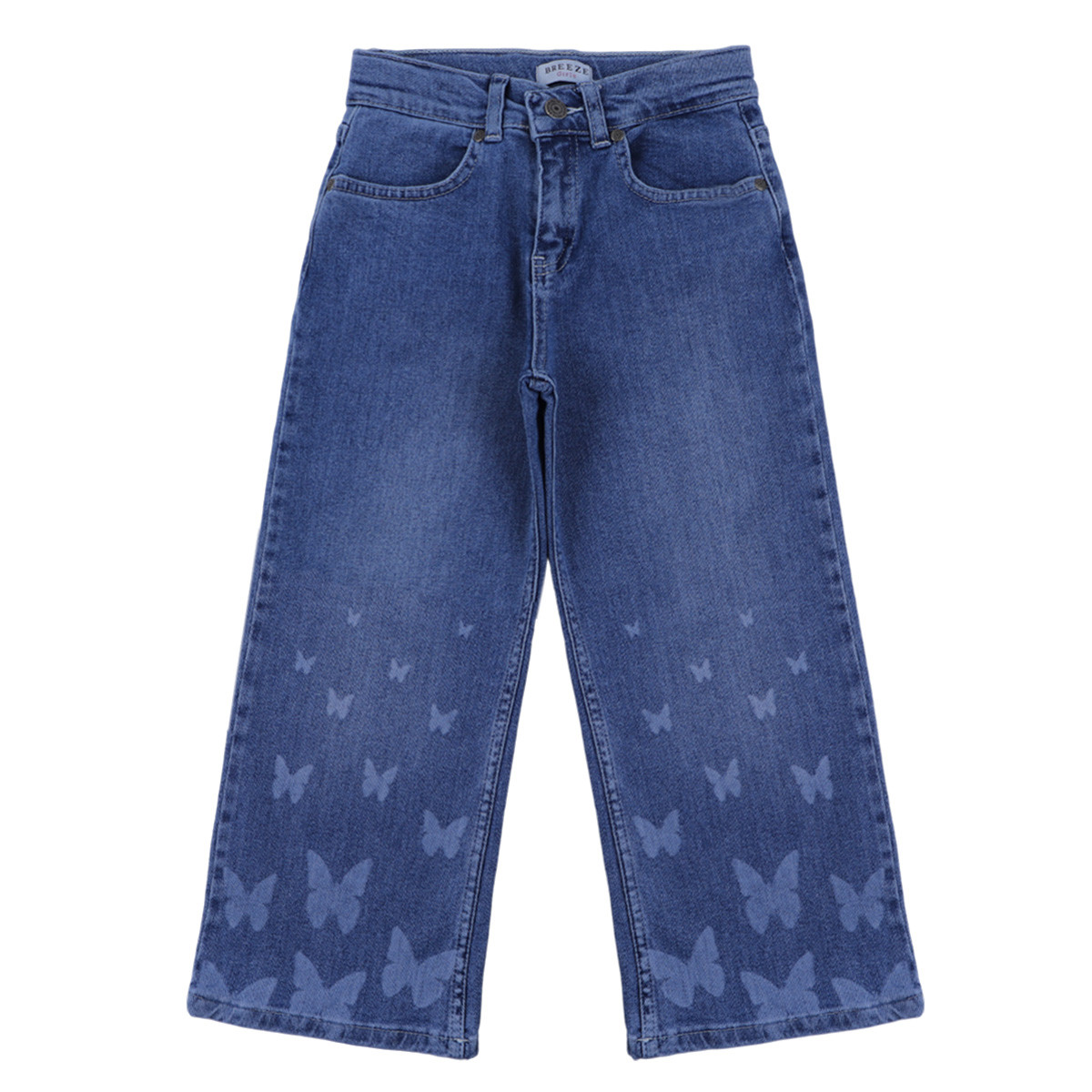 Детски дънки с широки крачоли "Butterfly"