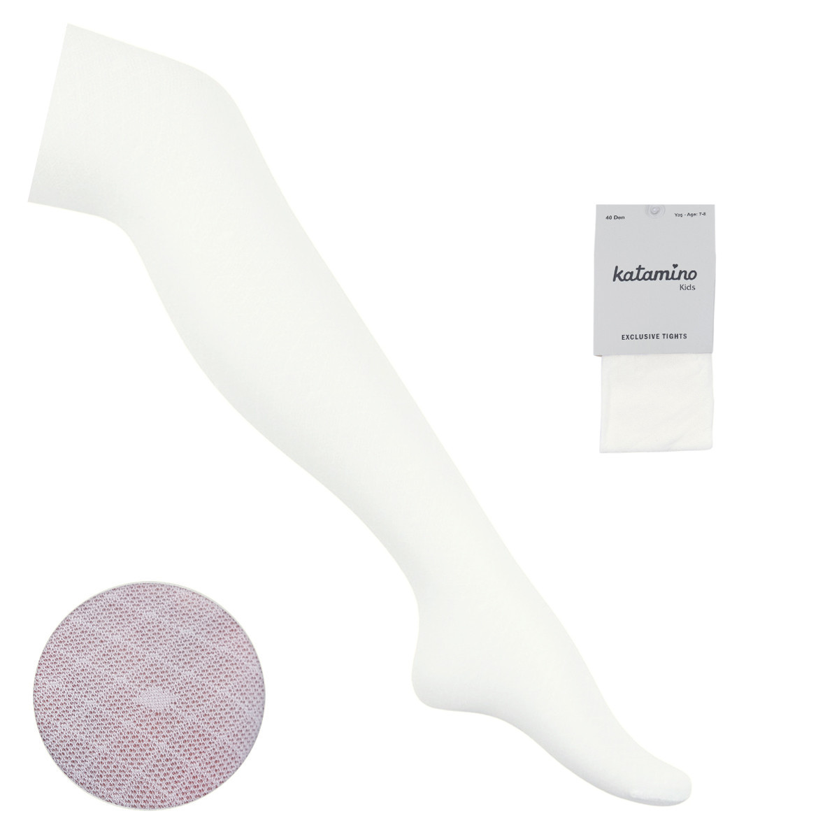 Детски фигурален чорапогащник 40 den в екрю