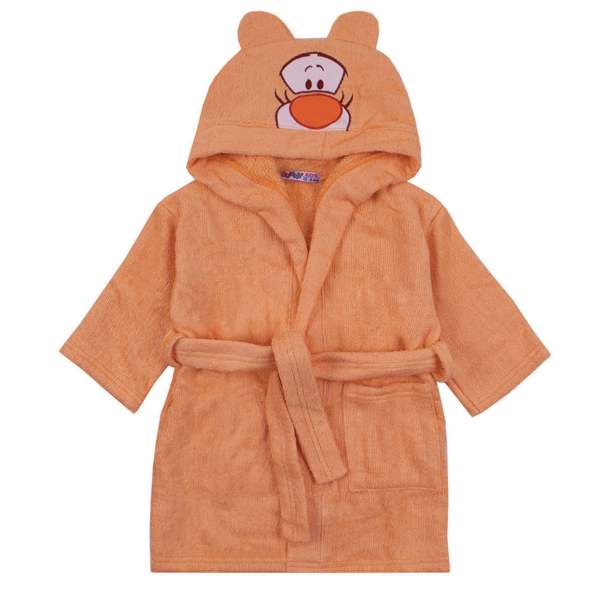 Детски халат за баня в оранжево