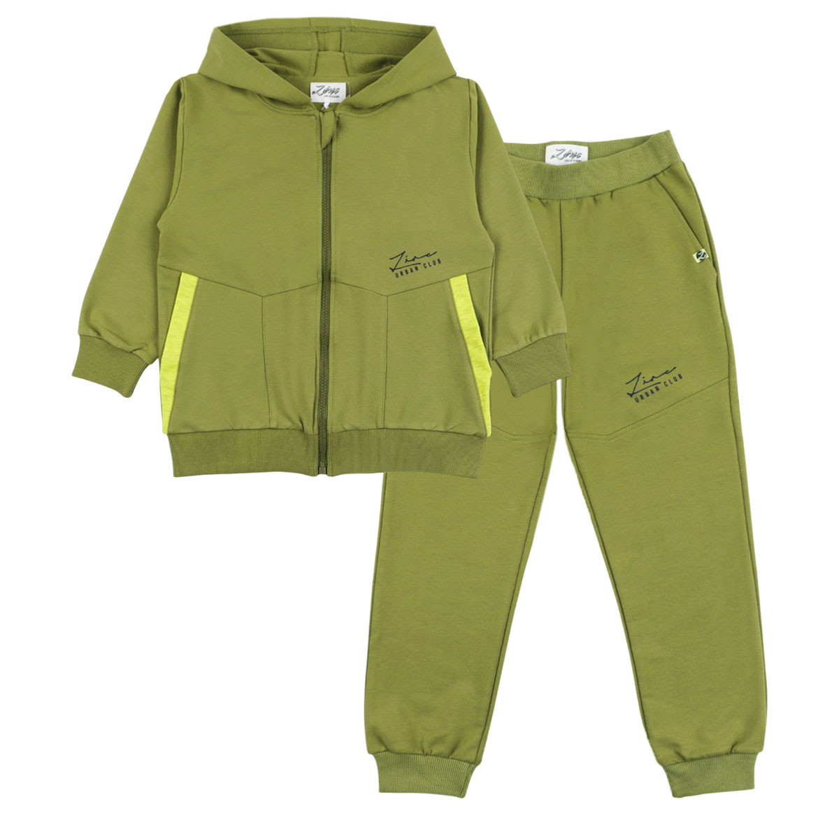 Детски комплект "Urban club" в цвят каки