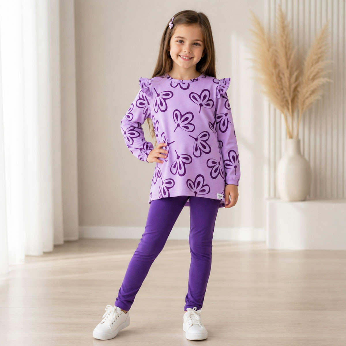 Детски комплект за момичета "Purple blossom"