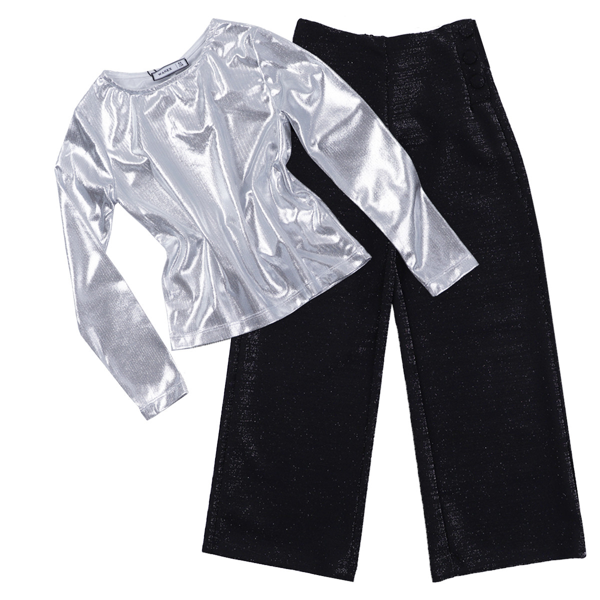 Детски комплект за момичета "Silver and black"