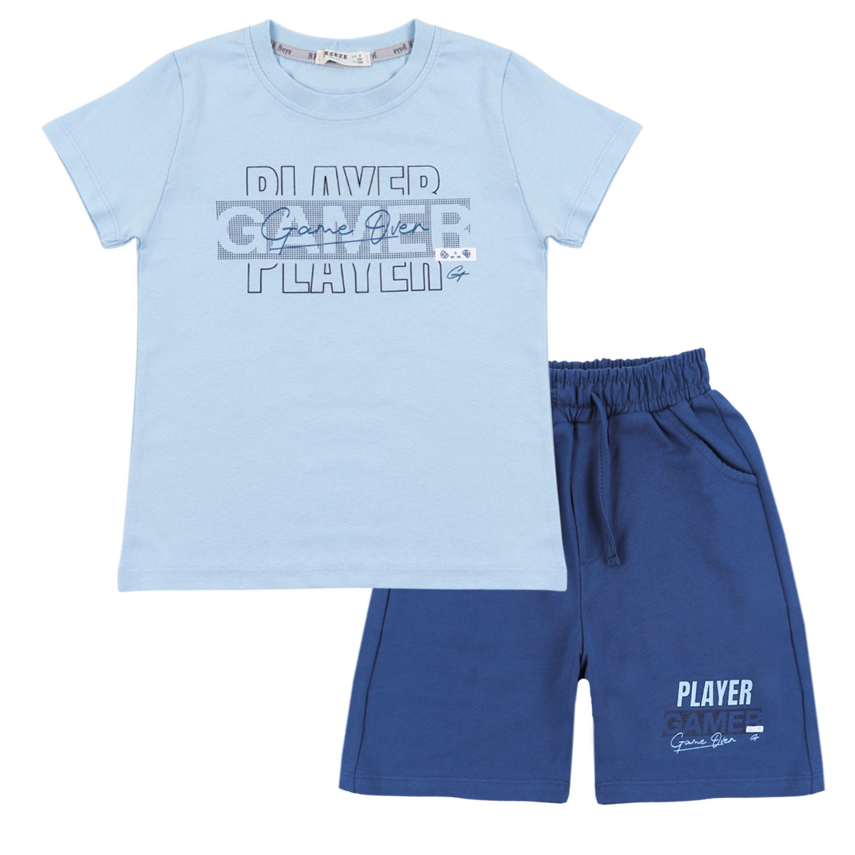 Детски летен комплект "Player" в синьо