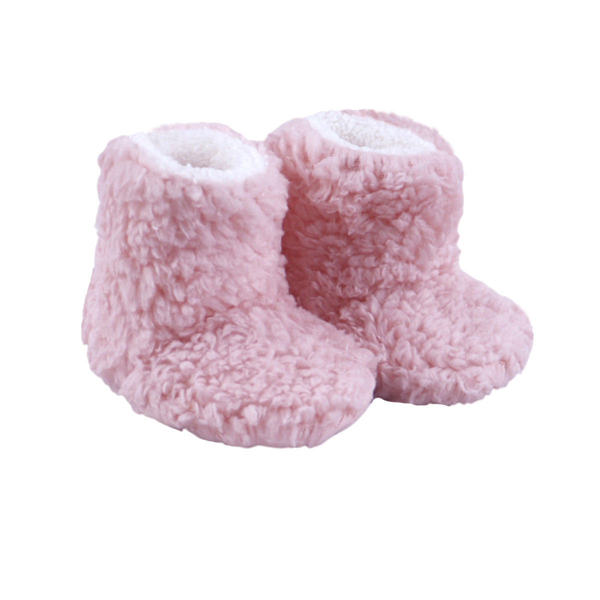 Детски пухени пантофки в розово