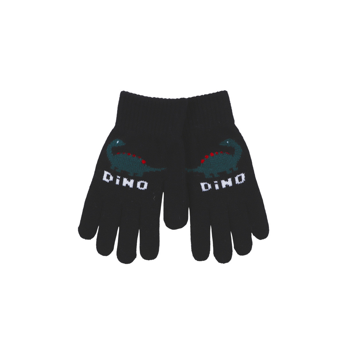 Детски ръкавици "Dino" в черно