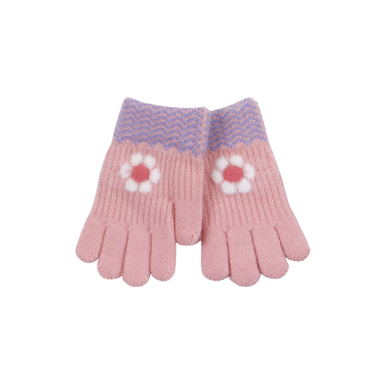 Детски ръкавици "Flower" в розово