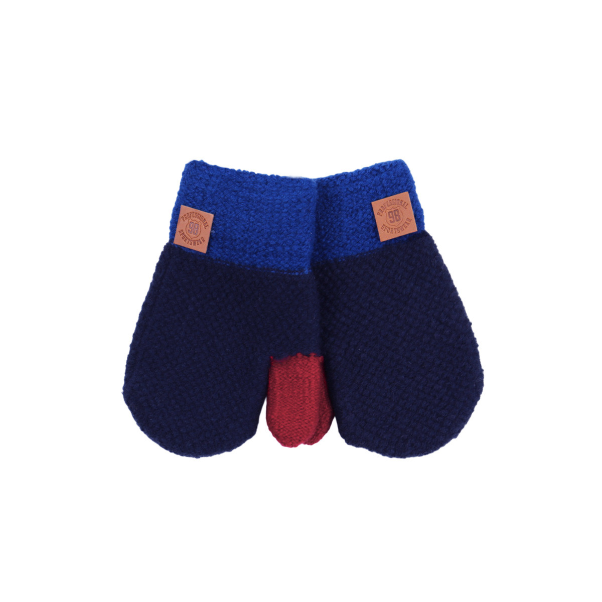 Детски ръкавици "Number" със син кант