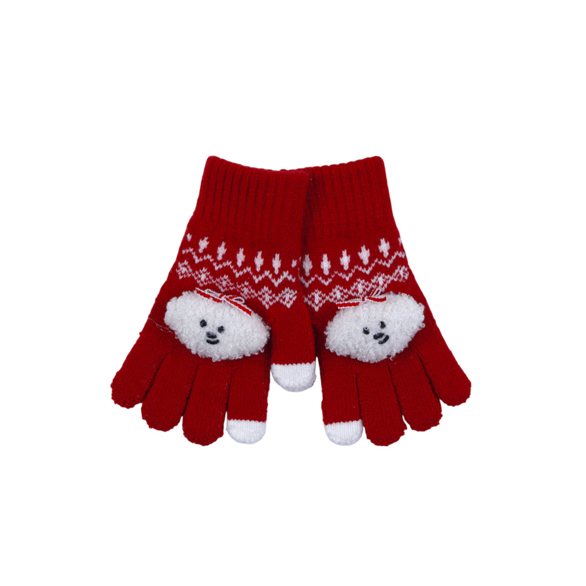 Детски ръкавици "Puppy" в червено