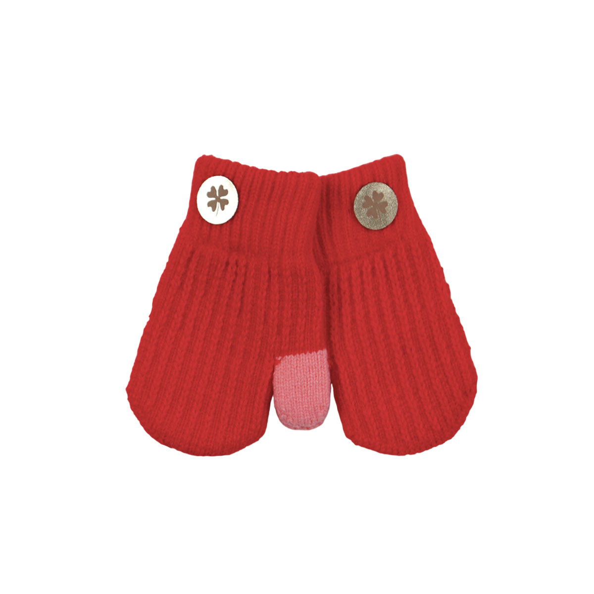 Детски ръкавици в наситено оранжево