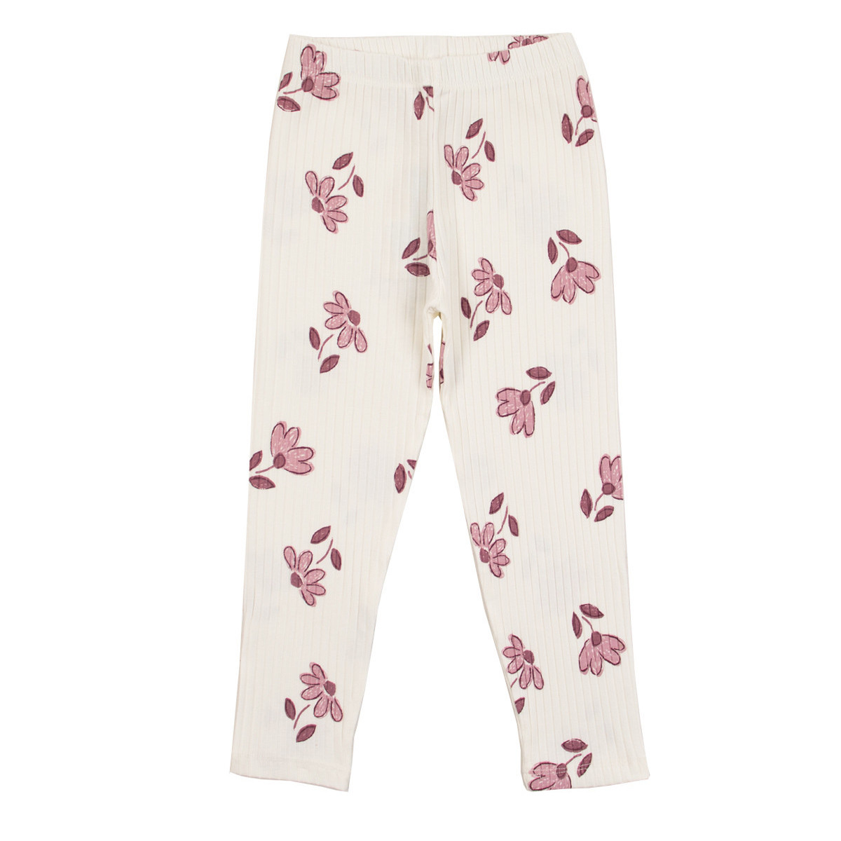 Детски рипсов клин с цветчета в екрю