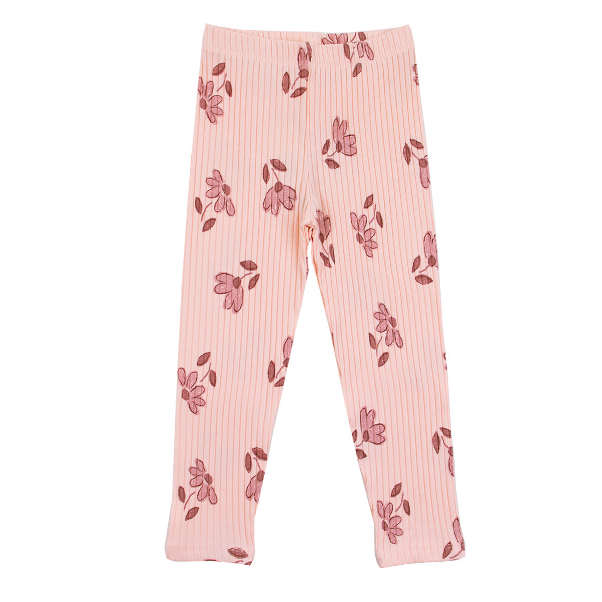 Детски рипсов клин с цветчета в праскова